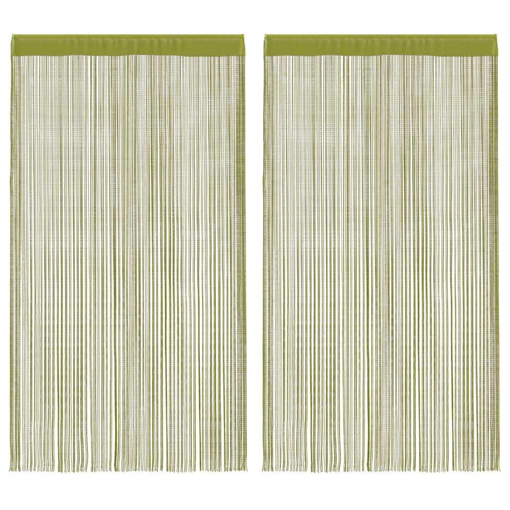 Vidaxl draadgordijnen 140x250 cm groen 2 st
