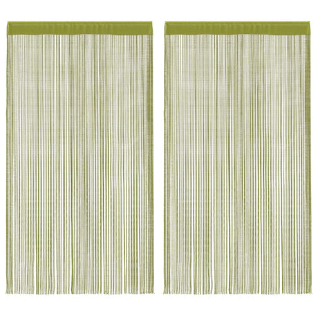 Vidaxl draadgordijnen 140x250 cm groen 2 st