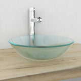 Vidaxl Washbasin hardened glass 42 cm Matt glass