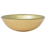 Vidaxl Washbasin Glass indurito da 42 cm oro