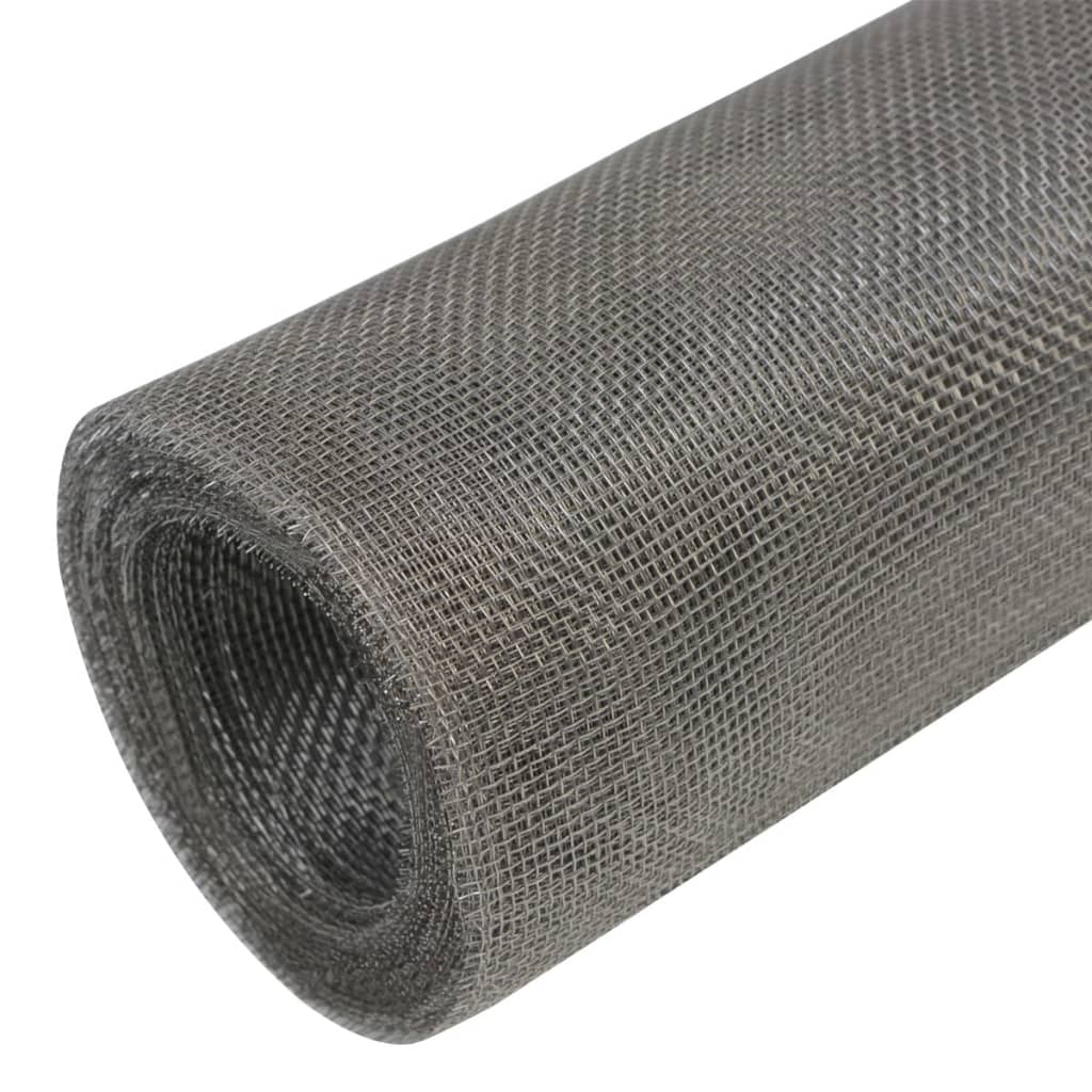 Vidaxl Mesh 100x500 cm Edelstahl Silberfarbe