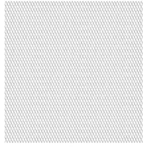 Vidaxl draadhek 50x50 cm 45x20x4 mm roestvrij staal