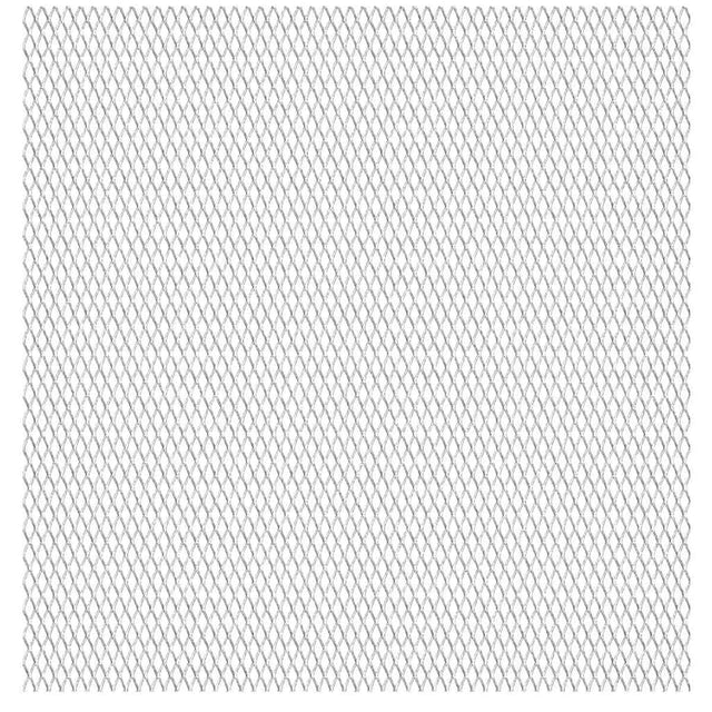 Vidaxl draadhek 50x50 cm 45x20x4 mm roestvrij staal