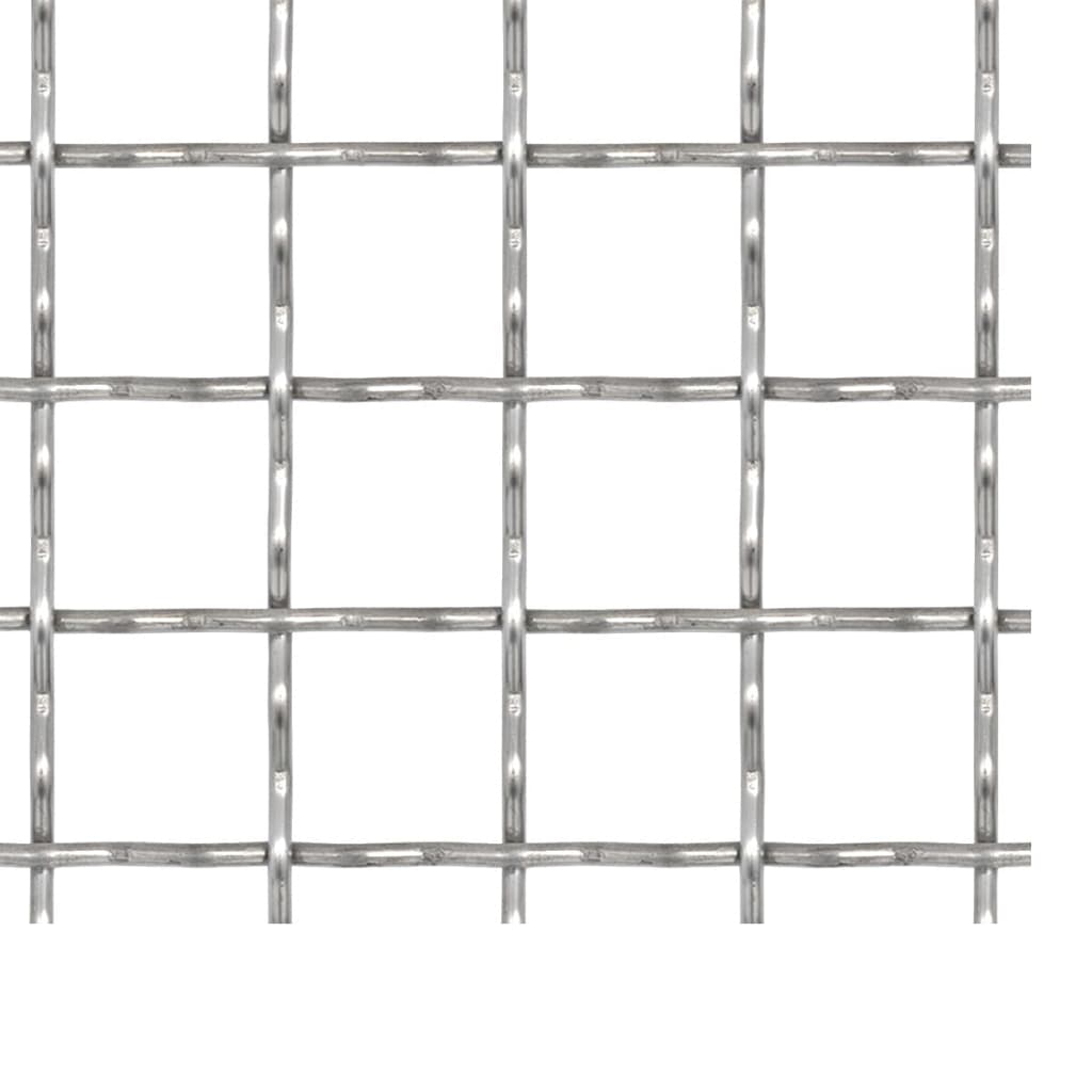 Vidaxl Wire Gate Woven Mesh 100x85 cm 21x21x2,5 mm Rustfritt stål