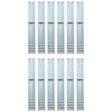 Vidaxl grondanker l-vormig 5x5x50 cm gegalvaniseerd staal 12 st