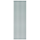 Vidaxl Garden Postes 1.5 M Metal Green 10 PCS