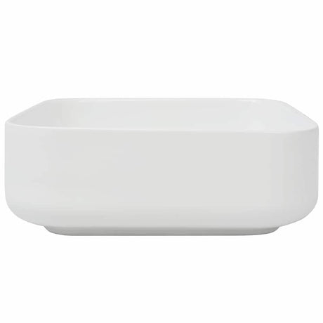 Vidaxl wastafel vierkant wit 39x39x13,5 cm keramiek