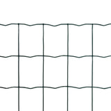Vidaxl euro hek 25x1,7 m staal groen