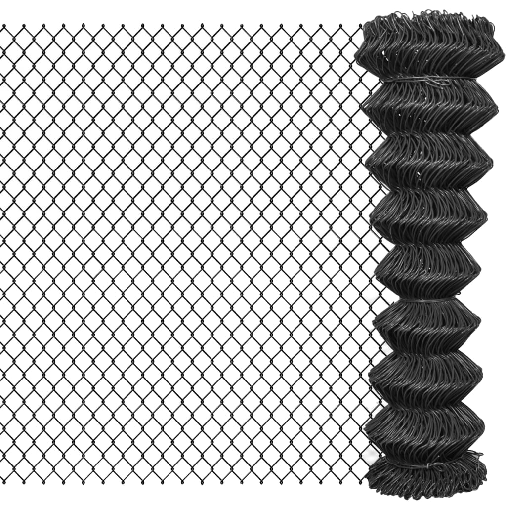 Vidaxl mesh fence 15x1.5 m steel gray