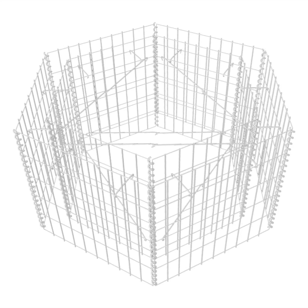 Vidaxl Gabion Planter Insent Hexagonal 100x90x50 cm