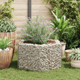 Vidaxl gabion plantenbak verhoogd zeshoekig 100x90x50 cm
