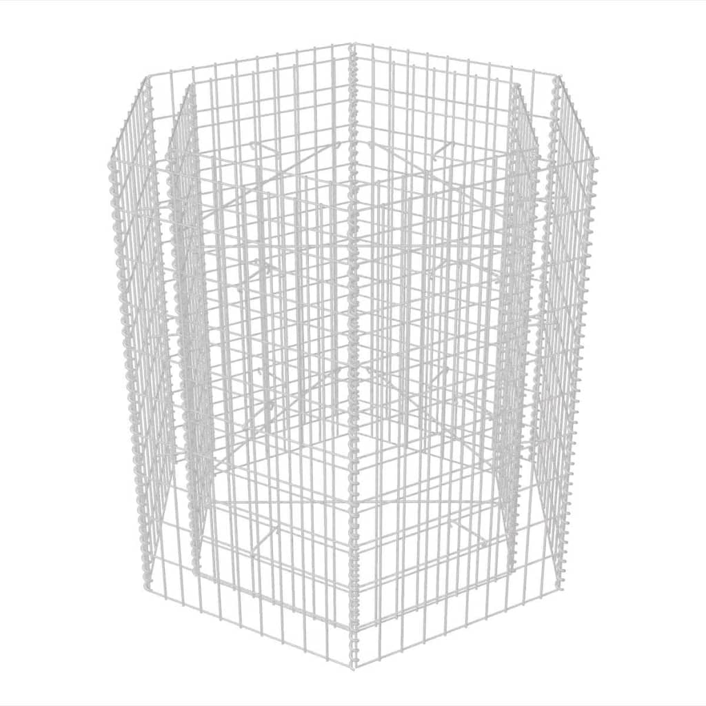 Vidaxl Gabion Planter Insent hexagonal 100x90x100 cm