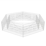 Vidaxl Gabion Plantador Insentado Hexagonal 200x173x40 cm