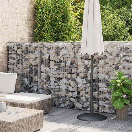 Vidaxl gabion mand 300x30x100 cm gegalvaniseerd staal