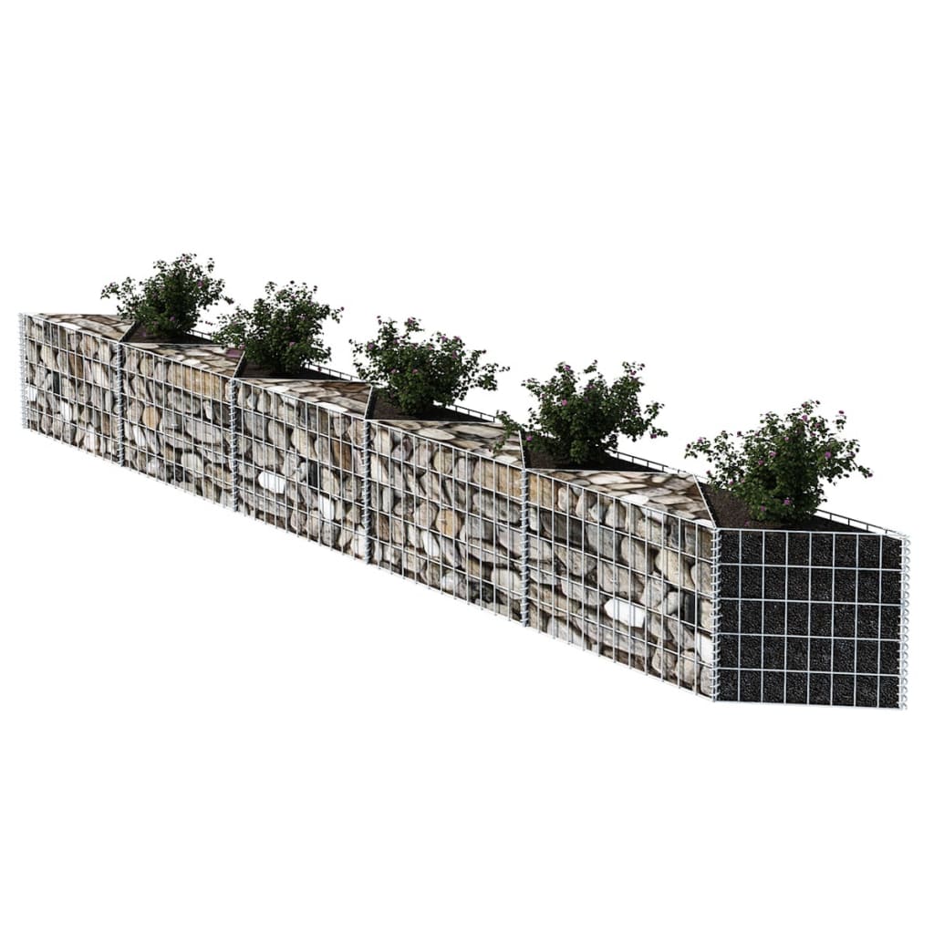 Vidaxl Gabion Basket 300x30x50 cm verzinkter Stahl