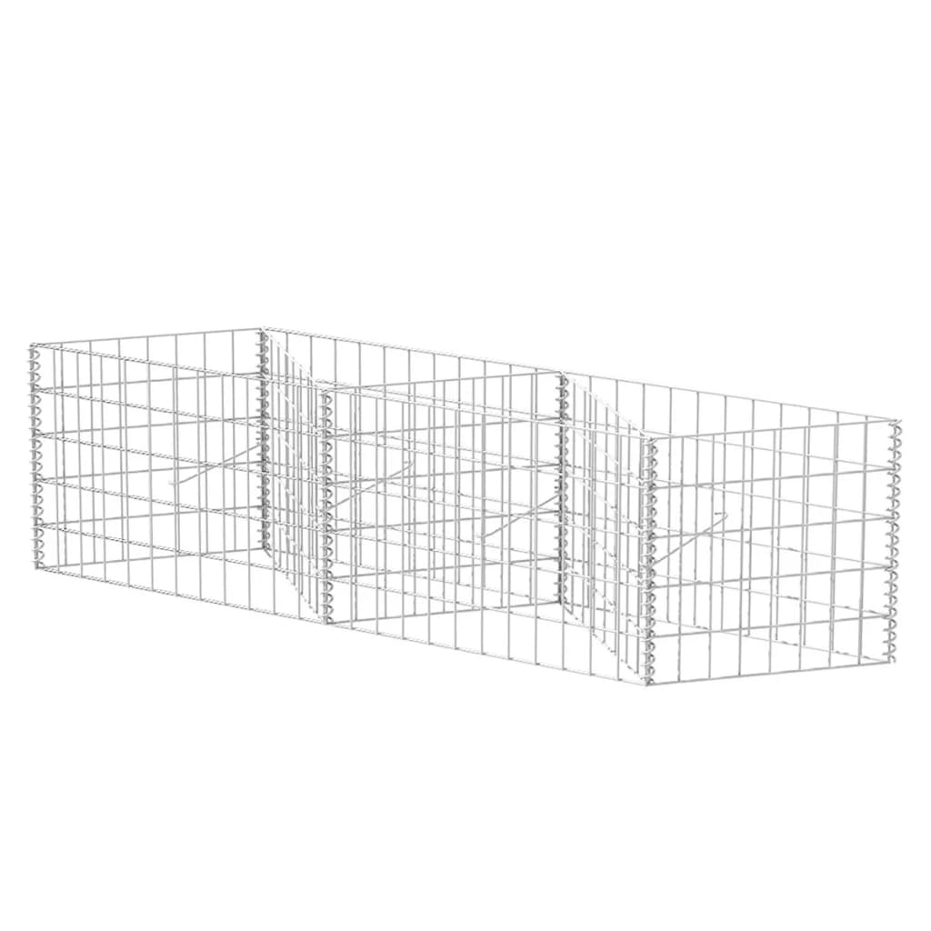 Vidaxl Gabion Basket 12033X50 cm galvaniséiert Stol