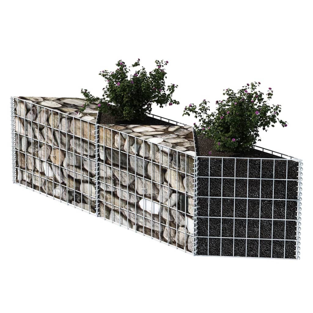 Vidaxl Gabion Basket 120x30x50 cm galvanizovaná ocel