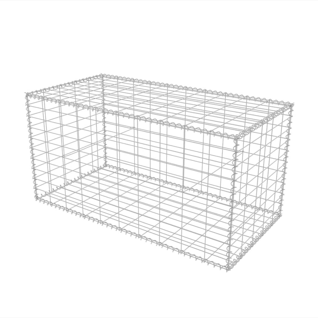 Vidaxl Gabion basket 100x50x50 cm galvanized steel