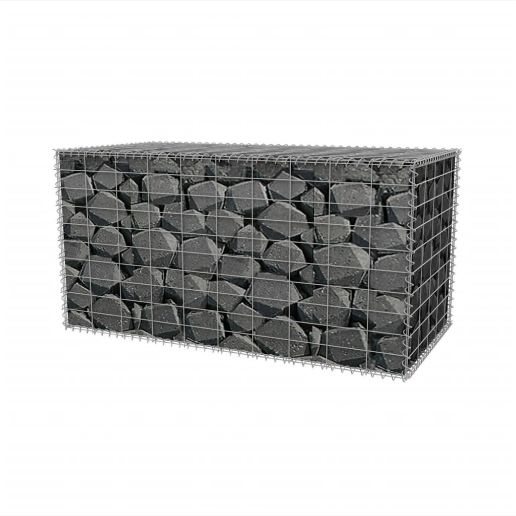 Vidaxl Gabion basket 100x50x50 cm galvanized steel