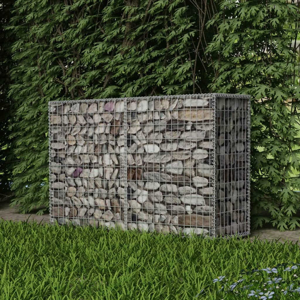 Vidaxl Gabion Kuerf 150x50x100 cm galvaniséiert Stol