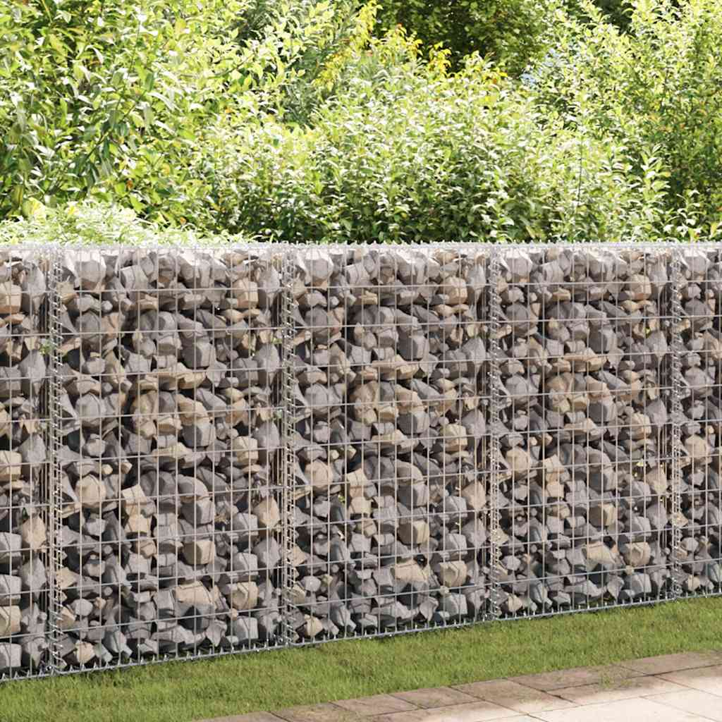 Vidaxl gabion mand 200x50x100 cm gegalvaniseerd staal