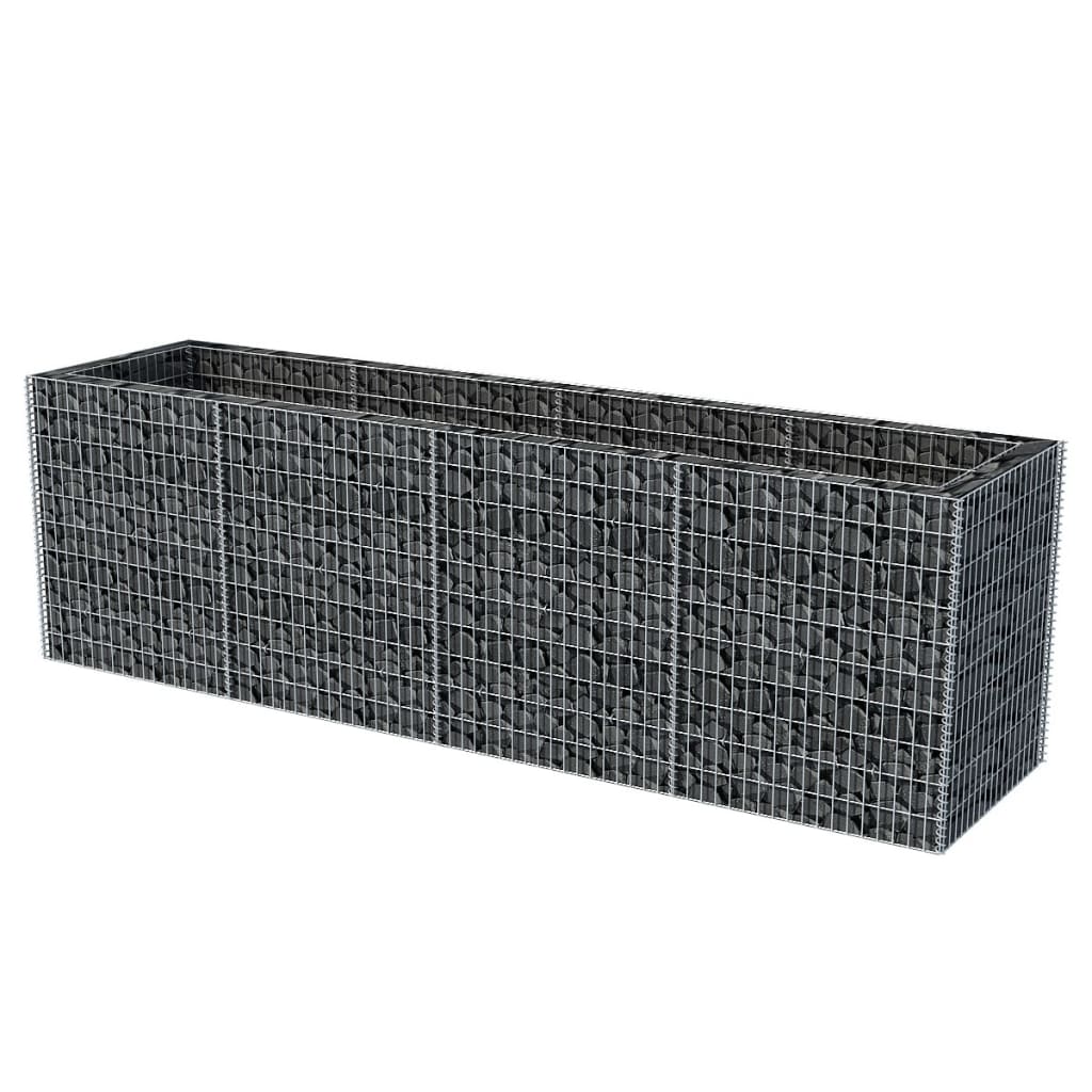 Vidaxl Gabion Planter elevado 360x90x100 cm de acero