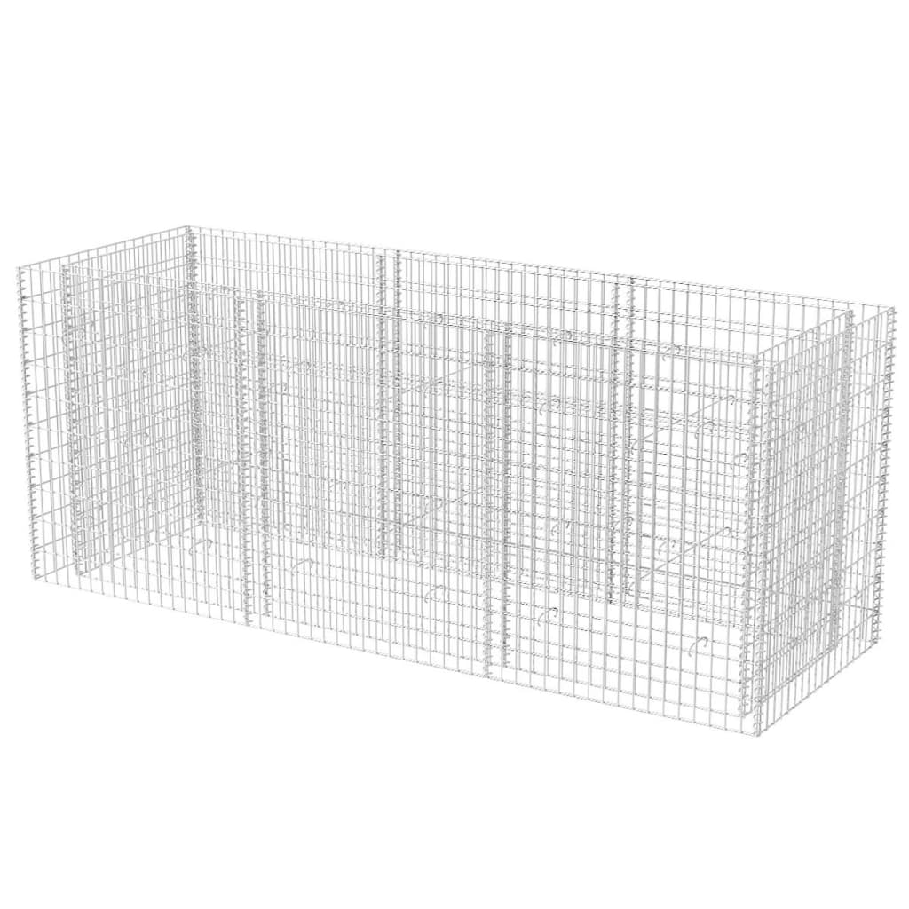 VidaXL Gabion plantenbak verhoogd 270x90x100 cm staal