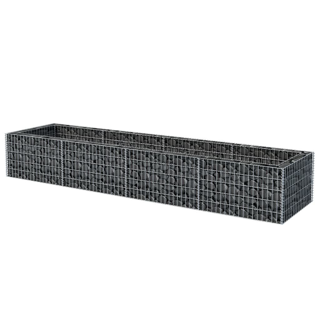 Vidaxl Gabion Planning Box je dvignil 360x90x50 cm jeklo