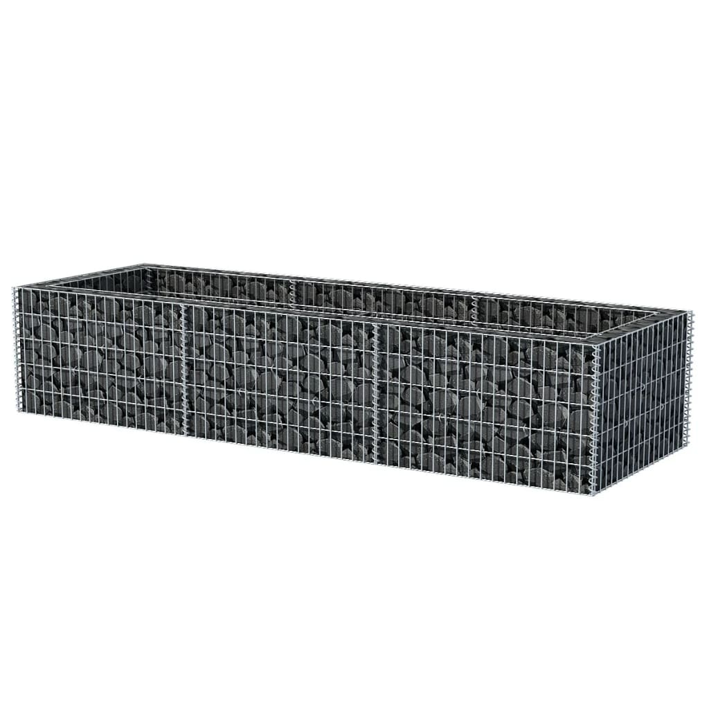 Vidaxl Gabion Planning Box hævet 270x90x50 cm stål