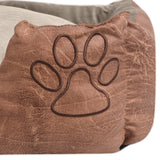 VidaXL Dog bed pillow PU art leather size XXL Beige