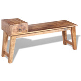 Vidaxl bankje met lade 120x36x60 cm massief mangohout
