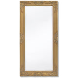 Vidaxl Mirror de pared Barroque 100 x 50 cm de oro