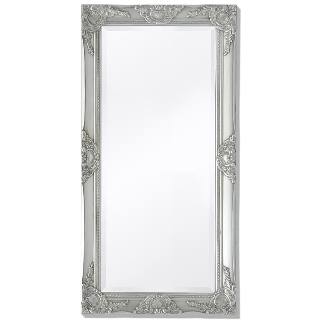 Vidaxl Wall Mirror Baroque 100 x 50 cm srebra