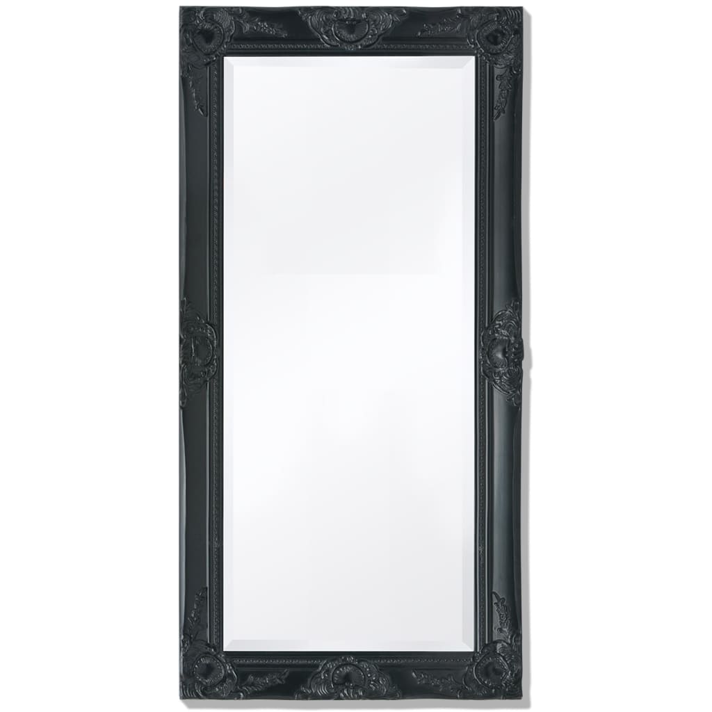 Vidaxl Wall Mirror Baroque 100 x 50 cm sort