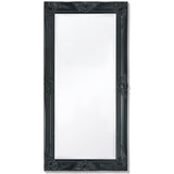 Vidaxl Wall Mirror Baroque 100 x 50 cm sort