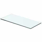 Vidaxl wandschap transparant 40x12 cm glas