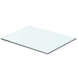 Vidaxl wandschap transparant 40x25 cm glas