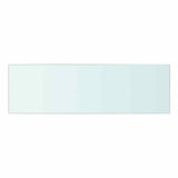 Vidaxl wandschap transparant 50x15 cm glas