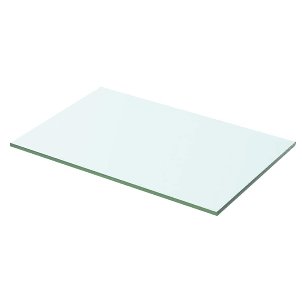 Vidaxl wandschap transparant 50x25 cm glas