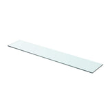 Vidaxl wandschap transparant 80x15 cm glas