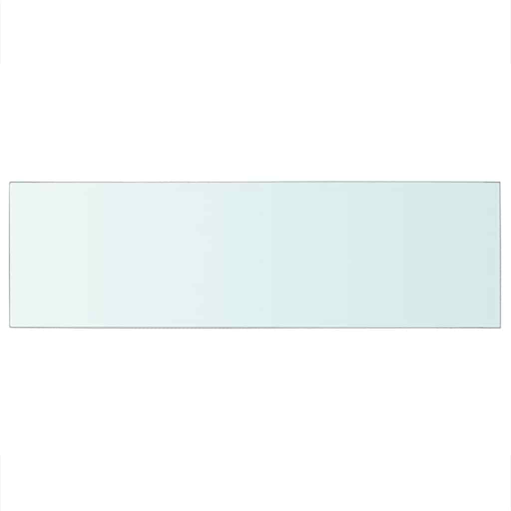 Vidaxl wandschap transparant 80x25 cm glas