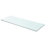 Vidaxl wandschap transparant 80x30 cm glas