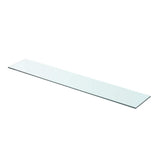 Vidaxl wandschap transparant 90x15 cm glas