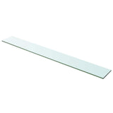 Vidaxl wandschap transparant 100x12 cm glas