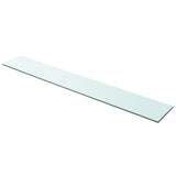 Vidaxl wandschap transparant 100x15 cm glas