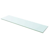 Vidaxl wandschap transparant 100x25 cm glas