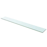 Vidaxl wandschap transparant 110x15 cm glas