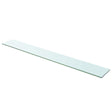 Vidaxl wandschap transparant 110x15 cm glas