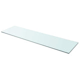 Vidaxl wandschap transparant 110x30 cm glas