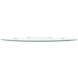 Vidaxl hoekschap met chromen dragers transparant 45x45 cm glas